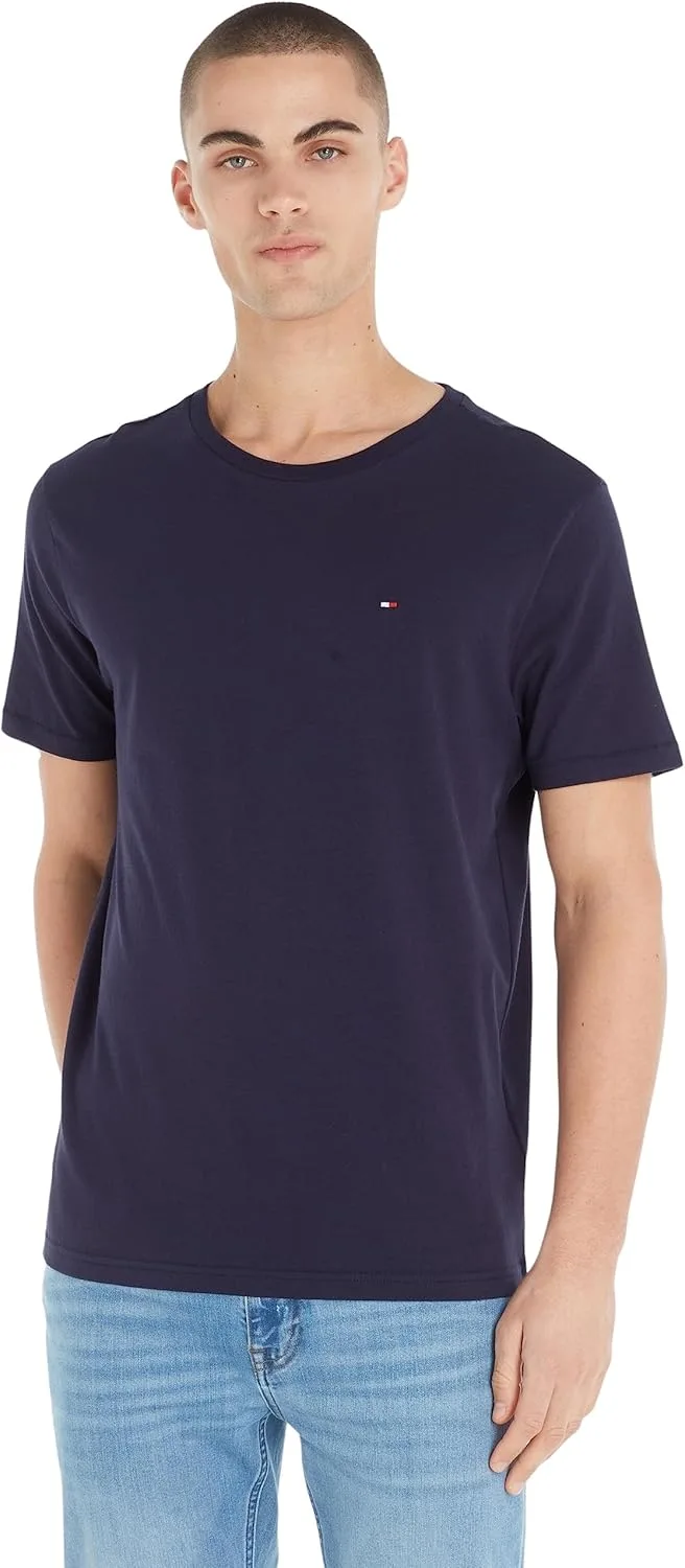 Tommy Hilfiger ▫️ Camiseta de manga curta para homem, com gola redonda