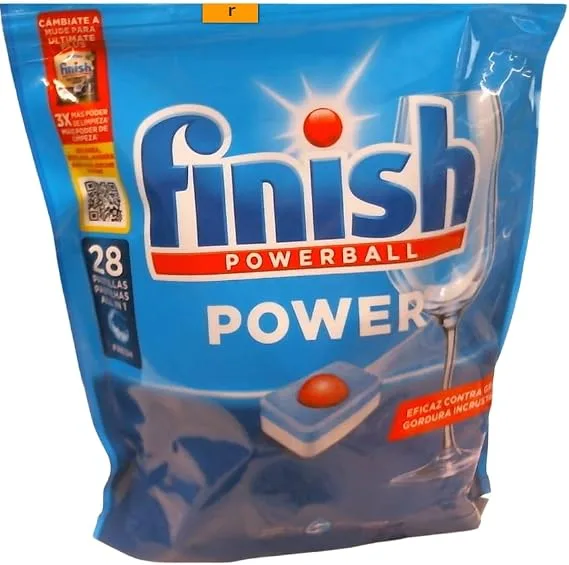 Finish ▫️ Power All in 1 Pastilhas para máquina de lavar louça - 28 cápsulas