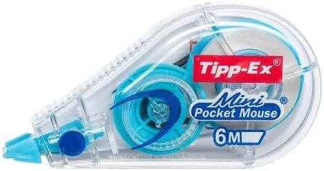 Tipp-Ex ▫️ BIC Mini Pocket Mouse, rolo corretor, 6 m, 1 unidade