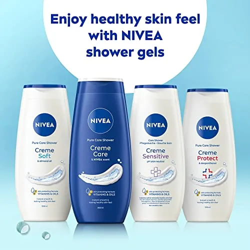 NIVEA ▫️ Crème soft, creme de banho, embalagem de 6 (6 x 250 ml) 5