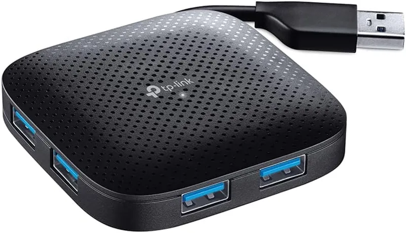 TP-Link ▫️ UH400 - Hub USB 3.0, Hub de dados portátil de 4 portas para Mac, iMac, MacBook Pro Air, Ultrabooks, Tablet Win 10 e qualquer PC
