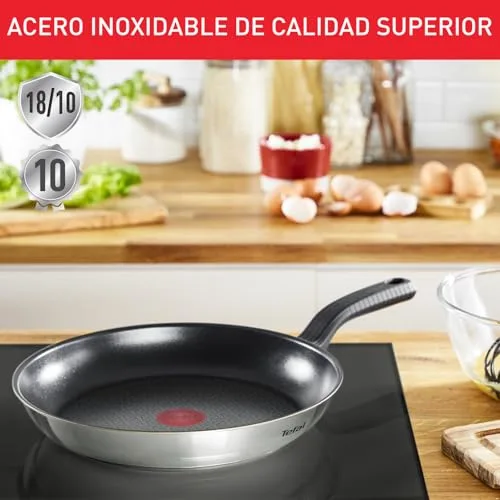 Tefal ▫️ Comfort Max - Frigideira de 20 cm, aço inoxidável 6