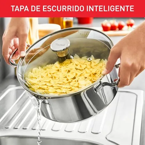 Tefal ▫️ Duetto - Panela de 20 cm, aço inoxidável 5