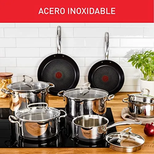 Tefal ▫️ Duetto - Panela de 24 cm, aço inoxidável 5