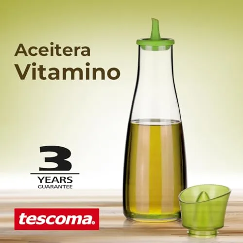 Tescoma ▫️ Garrafa de azeite em vidro borossilicato com bico de silicone - 250 ml - Ideal para azeite, vinagre e molhos - Adequada para a máquina de lavar louça - Dispensador para a cozinha e para a mesa 2