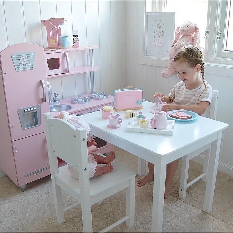 KidKraft ▫️ Conjunto de cozinha de brincar com torradeira de madeira em tons pastel, acessórios de cozinha de brincar, eletrodomésticos de cozinha para brincar, brinquedos para crianças a partir dos 3 anos (63374) 5