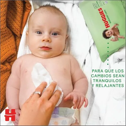 HUGGIES ▫️ Toalhitas para bebé Natural Care, com aloé vera, 10 embalagens de 56, total de 560 toalhitas 5