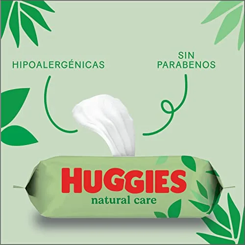 HUGGIES ▫️ Toalhitas para bebé Natural Care, com aloé vera, 10 embalagens de 56, total de 560 toalhitas 6