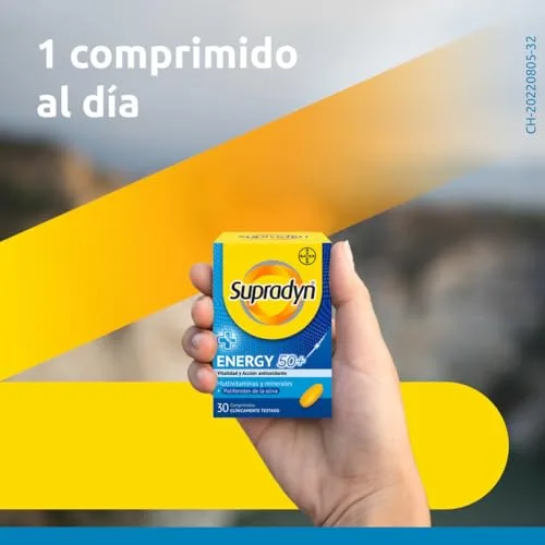 Supradyn ▫️ Energy 50+ 30 comprimidos, com antioxidantes para maiores de 50 anos 3