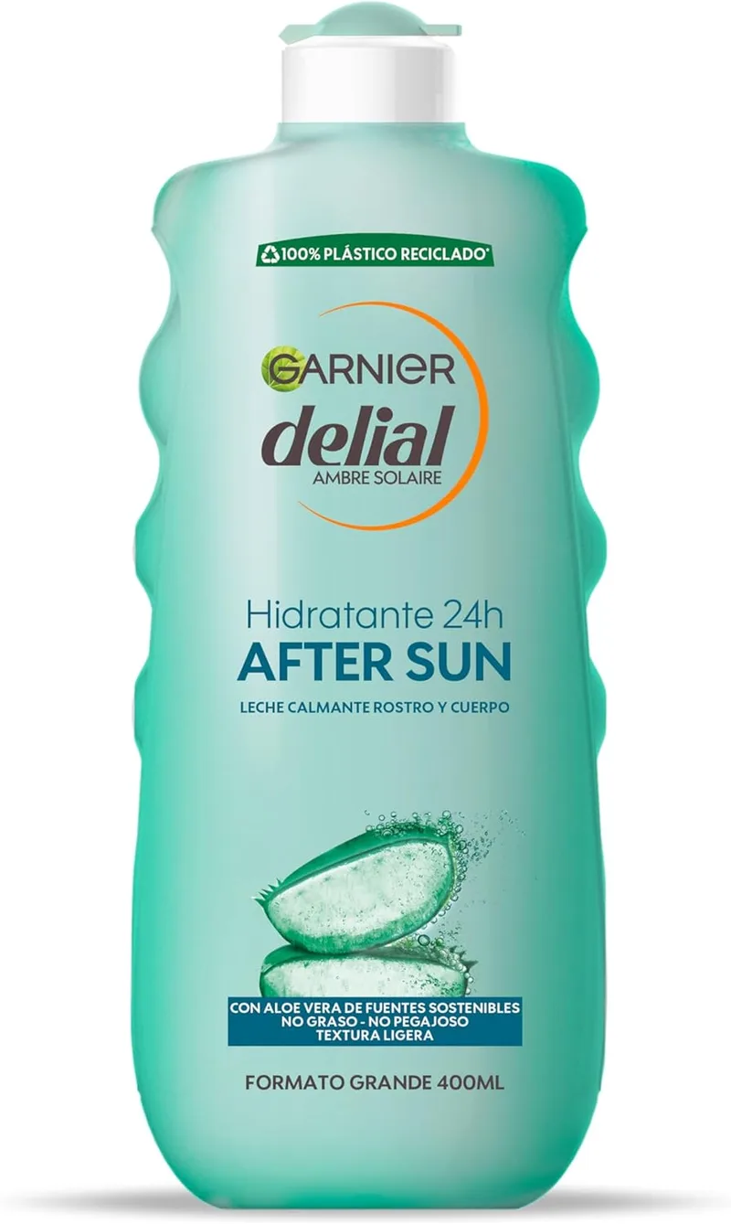 Garnier ▫️ DELIAL After Sun - Creme Hidratante Calmante com Aloe Vera Natural - Embalagem Familiar 400 ml