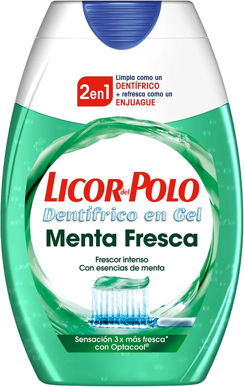 Licor del Polo ▫️ Pasta de dentes 2 em 1 Menta Fresca, Fresh, 75 mililitros