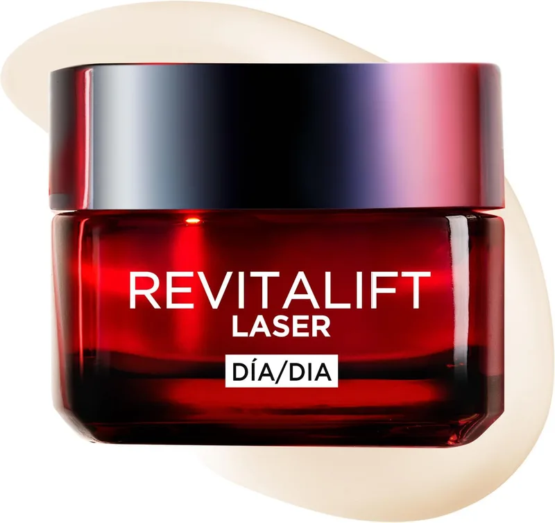 L'Oreal Paris ▫️ L'Oréal Paris Revitalift Laser, Creme de Dia Antienvelhecimento N.º 1 com Fórmula Reforçada de Ácido Hialurónico, Vitamina Cg, Pro-Retinol e Peptídeos, Resultados visíveis em 1 semana, 50 ml