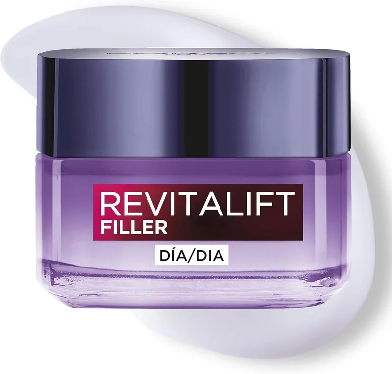 L'Oreal Paris ▫️ L'Oréal Paris Creme de Dia Antienvelhecimento Revitalizante Revitalift Filler, Antirrugas e Volume, com Ácido Hialurónico Concentrado, Acabamento não oleoso, 50 ml