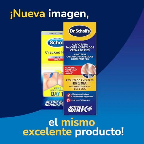 Dr. Scholl's ▫️ Scholl Creme para os Pés para Calcanhares Gretados, com Ureia e Queratina, Branco, 60 Mililitros, 6 2