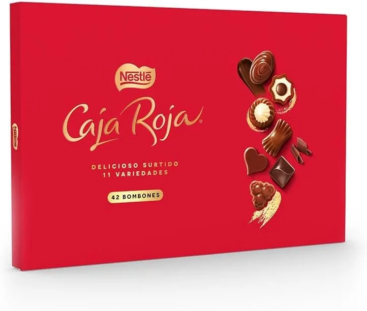 NESTLÉ CAJA ROJA ▫️ Netlé Caixa Vermelha de Chocolates 398 g