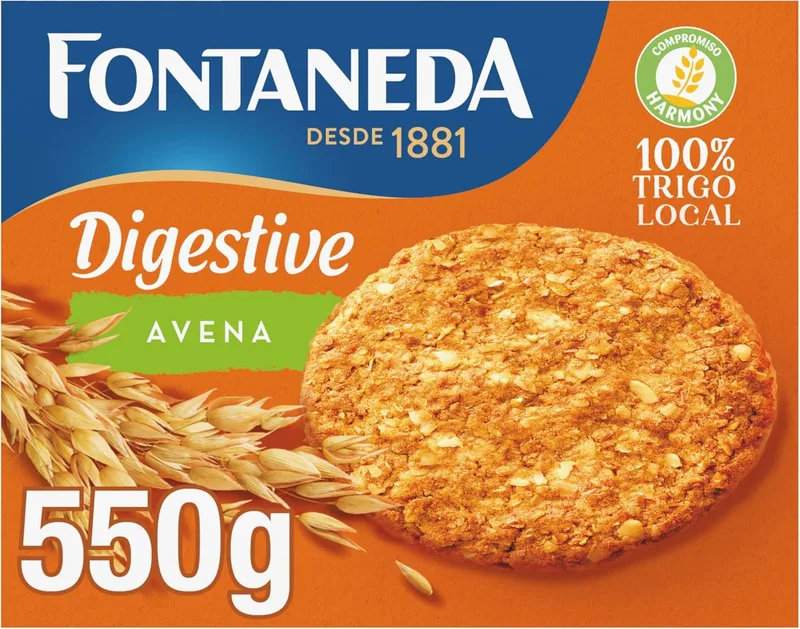 Fontaneda ▫️ Biscoitos Digestivos com Aveia, 550g