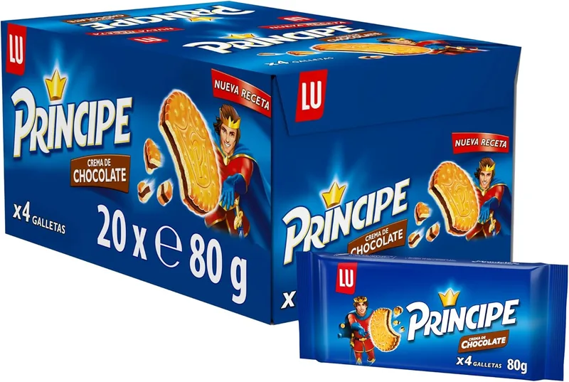 Principe ▫️ Biscoito - Sanduíche recheada de chocolate (e 80 g)