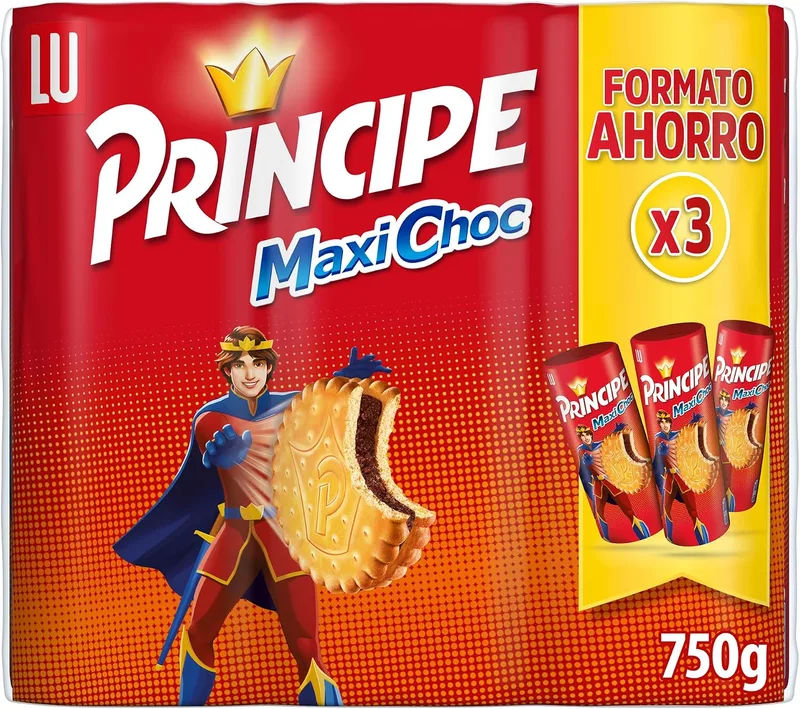Principe ▫️ Bolacha Recheada de Chocolate 3 x 250