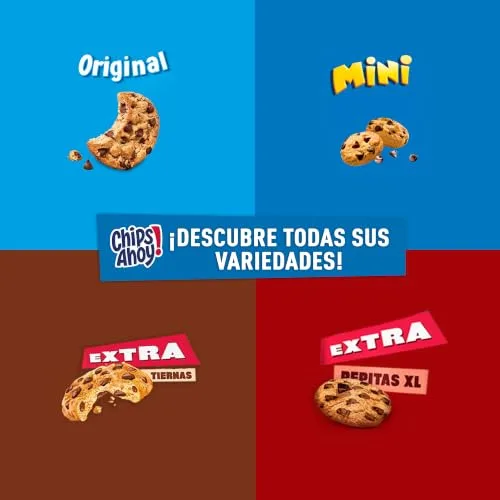 Chips Ahoy! ▫️ Chips Ahoy Bolachas Extra Macias, com Pedaços de Chocolate, 208 g 6