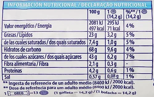 Oreo ▫️ Doble Crema de baunilha, bolachas com recheio duplo, 11 bolachas, 157 g 2