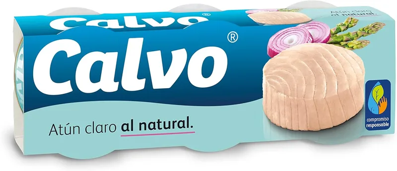 Calvo ▫️ Yellowfin Tuna Natural, 3 x 80g