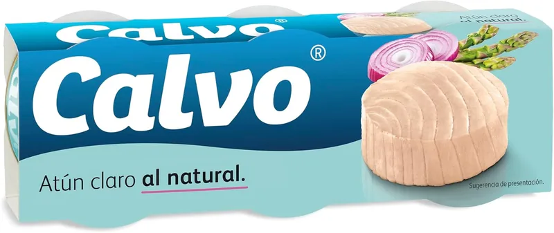 Calvo ▫️ Atum Claro em Suco Próprio, 3 x 80 g