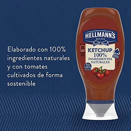 Hellmann's ▫️ Molho de Ketchup «De Cabeça para Baixo» 100% Ingredientes Naturais 468 g 5