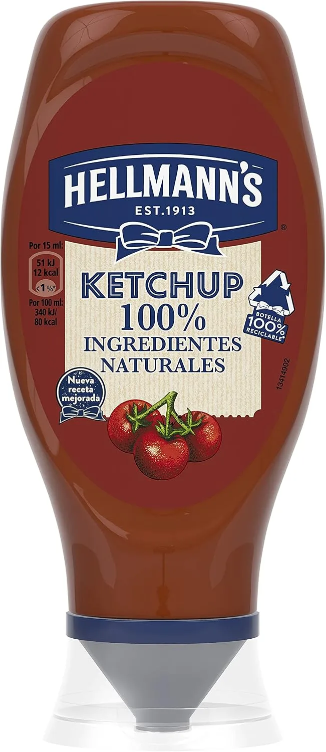Hellmann's ▫️ Molho de Ketchup «De Cabeça para Baixo» 100% Ingredientes Naturais 468 g