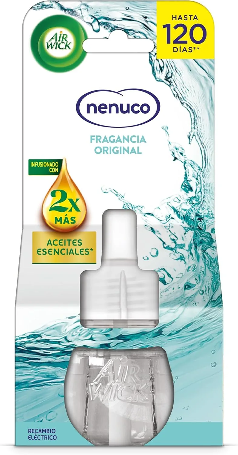 Air Wick ▫️ Electric - Recarga de Ambientador Automático Electric, aroma Nenuco, 19 ml,