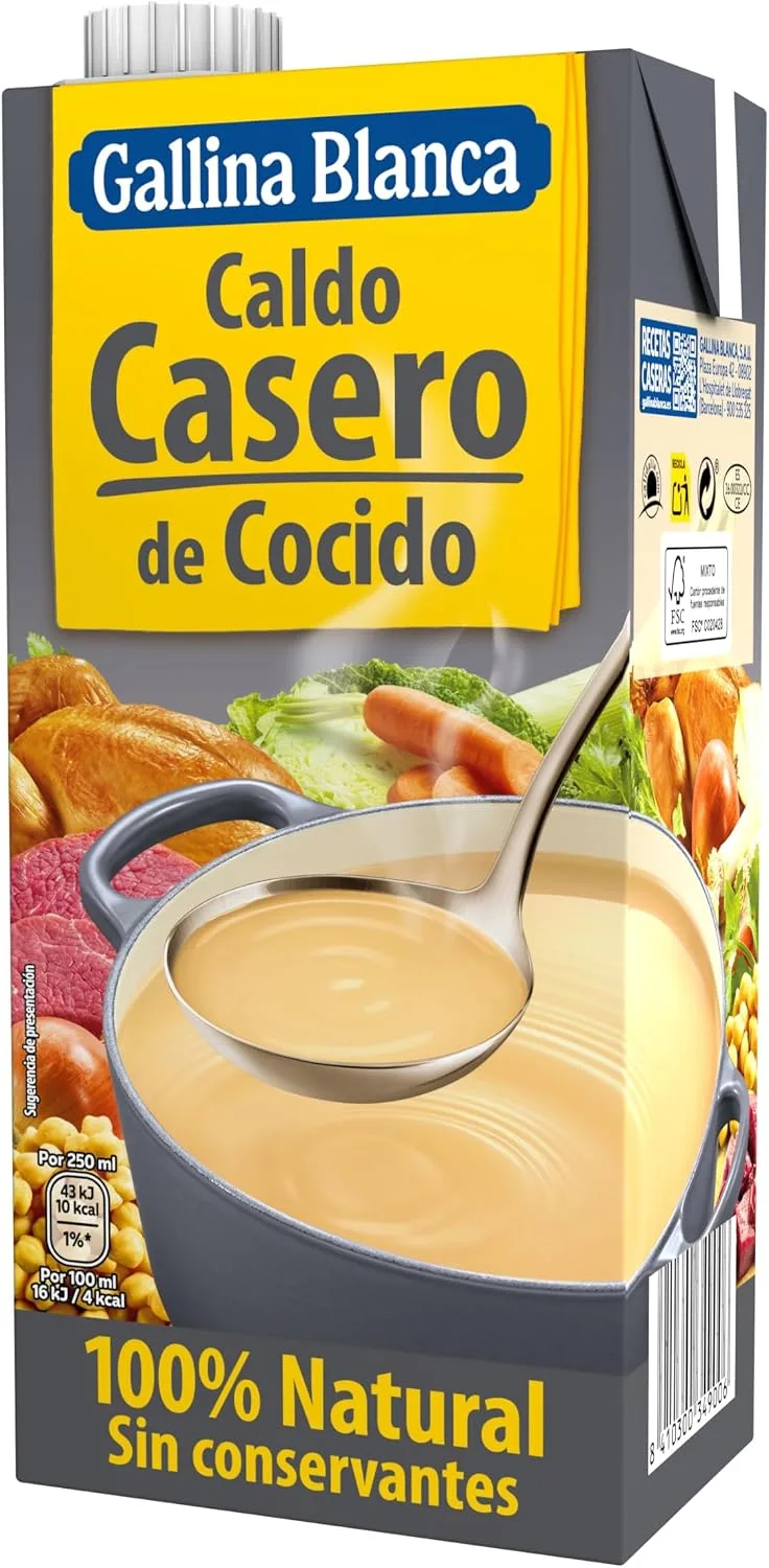 Gallina Blanca ▫️ Caldo Caseiro de Cocido 100% Natural 1 L