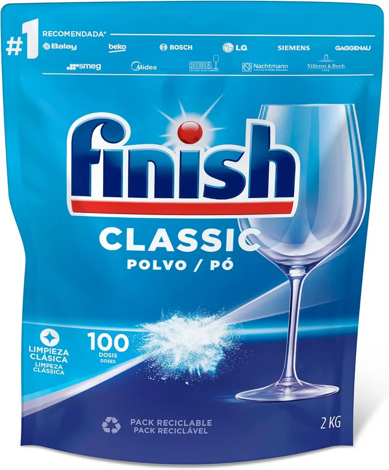 Finish ▫️ ECO Recarga para Máquina de Lavar Louça em Pó, 2 kg