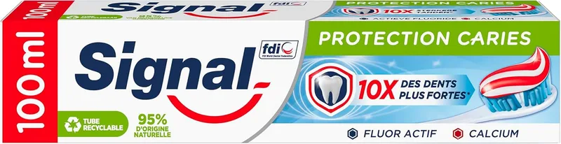 Signal ▫️ Pasta de Dentes Anticárie com flúor e cálcio 100 ml