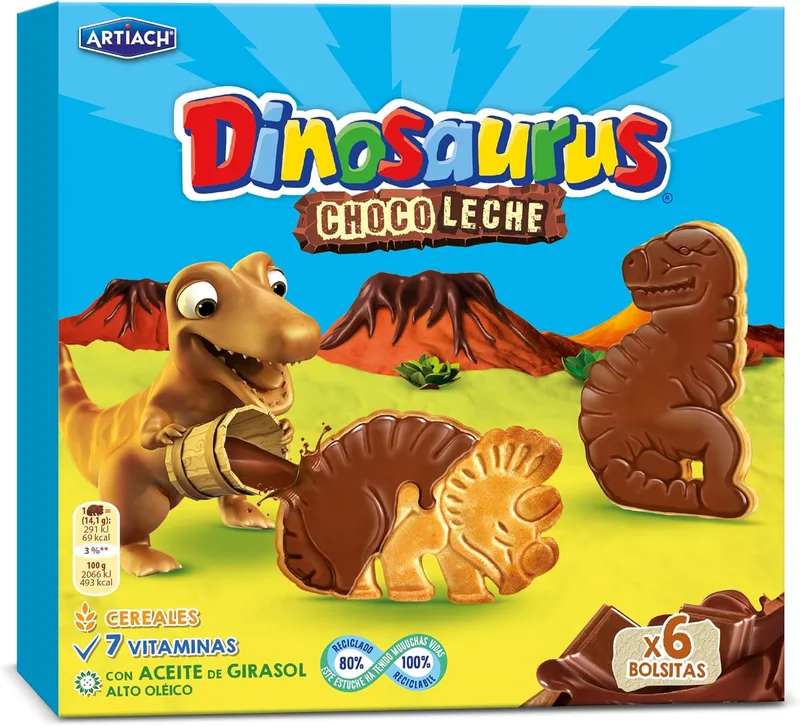Artiach ▫️ Dinossauro Choco Leite Choco 255g