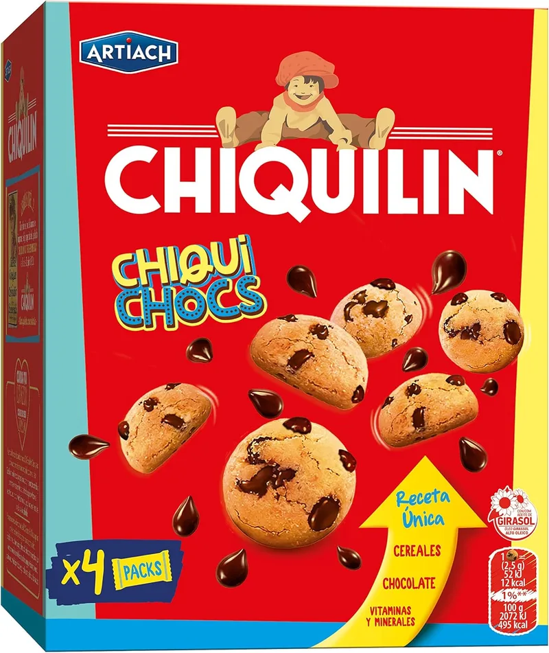 Artiach ▫️ Chiquilín Biscoitos Chiquichocs, 140g