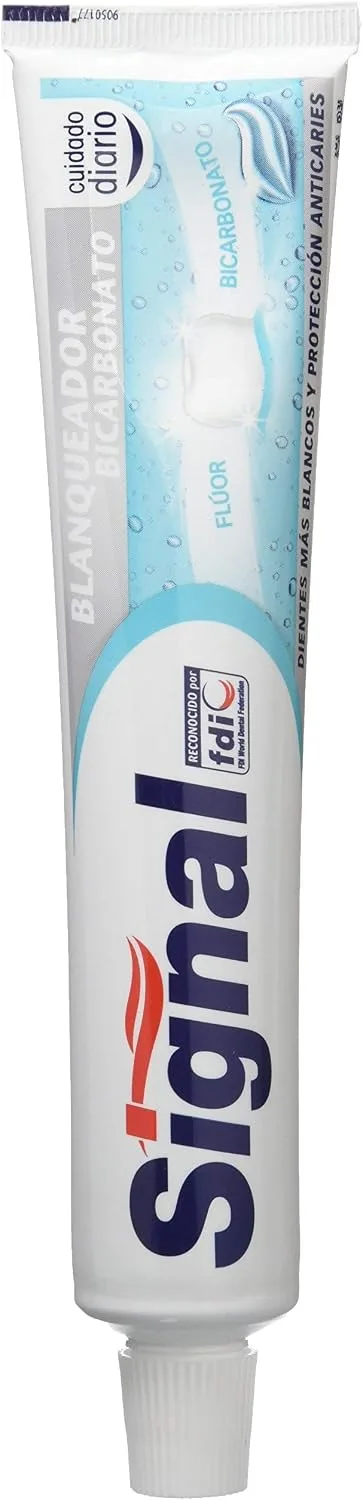 Signal ▫️ Pasta de Dentes Branqueadora com Bicarbonato para Dentes Mais Brancos 75 ml x 1