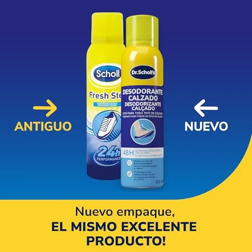 Dr. Scholl's ▫️ Desodorizante para Calçado 150 ml - Desodorizante para calçado em spray com neutralizador de odores 48h, elimina o odor do calçado, frescura duradoura, adequado para todos os tipos de calçado 2