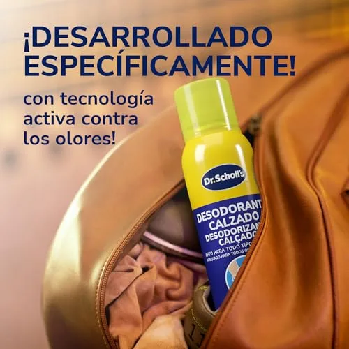 Dr. Scholl's ▫️ Desodorizante para Calçado 150 ml - Desodorizante para calçado em spray com neutralizador de odores 48h, elimina o odor do calçado, frescura duradoura, adequado para todos os tipos de calçado 5