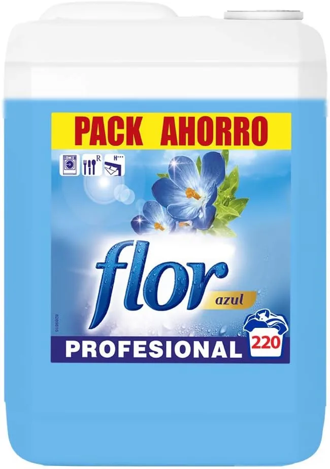 Flor ▫️ Amaciador de roupa profissional «», aroma azul, 220 doses