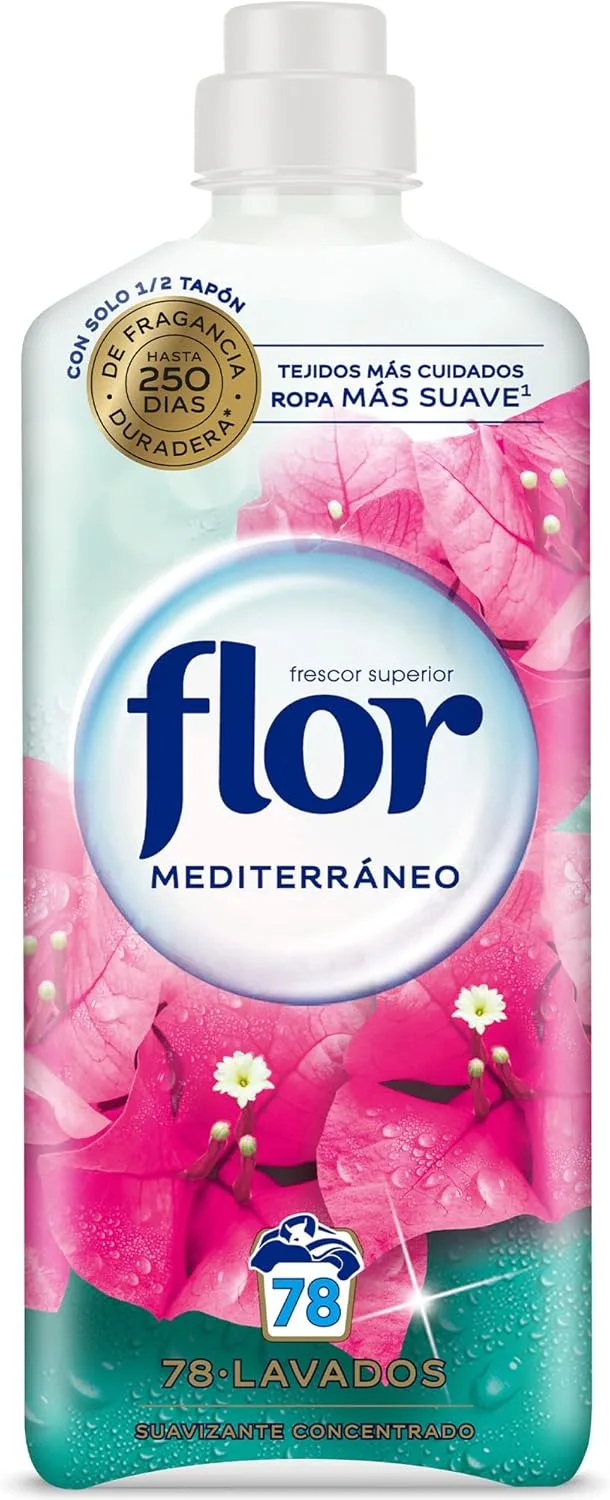 Flor ▫️ Mediterraneo - Amaciador de Roupa Concentrado (78 lavagens) - 1404ml
