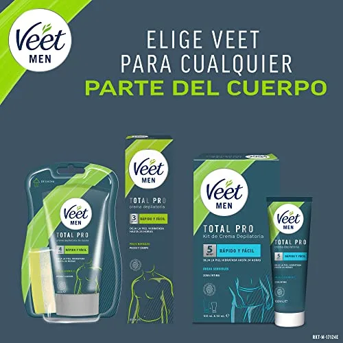Veet ▫️ Men Creme Depilatório Masculino para Peito, Costas, Braços e Pernas, Peles Sensíveis, 200 ml 6