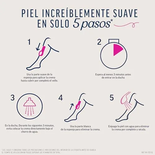 Veet ▫️ Creme Depilatório Corporal para Utilizar no Duche para Mulher, com Dosador, Pele Sensível - 400 ml 3