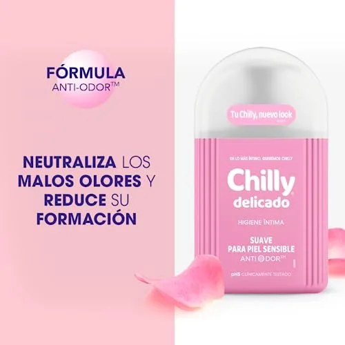 Chilly ▫️ Delicado, Gel de Higiene Íntima, Fórmula Suave, 250 ml 2