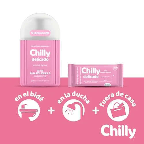 Chilly ▫️ Delicado, Gel de Higiene Íntima, Fórmula Suave, 250 ml 4