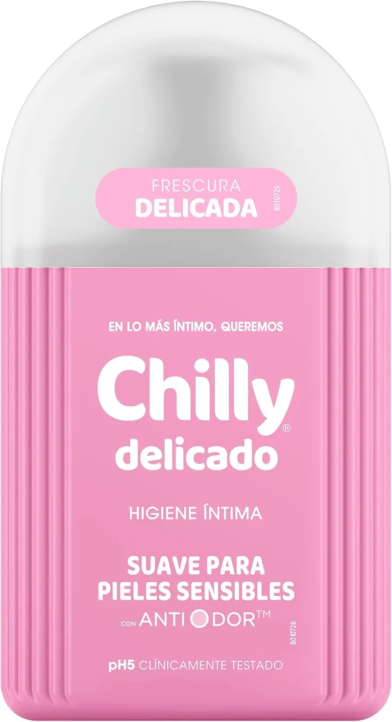 Chilly ▫️ Delicado, Gel de Higiene Intima, Fórmula Suave, 250 ml