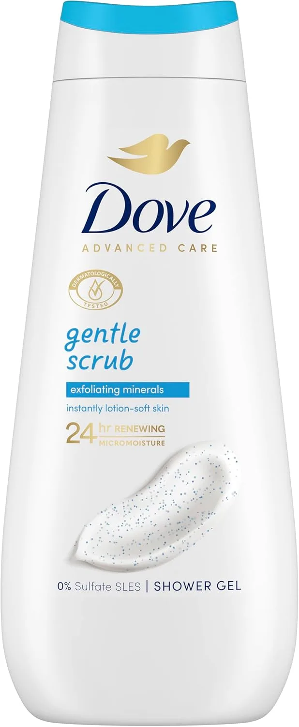 Dove ▫️ Advanced Care Gel de Duche Esfoliante Suave Minerais Esfoliantes 400ml