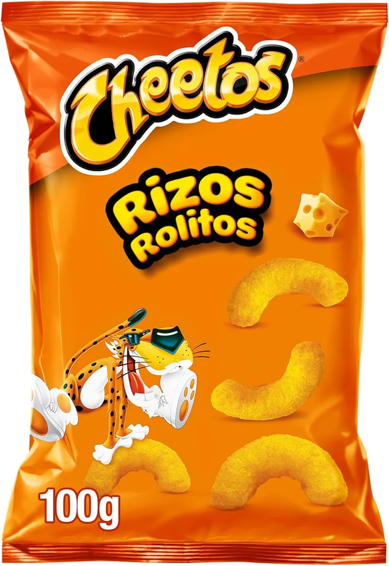 Cheetos ▫️ Rizos, Snack de milho cozido, saco individual, 100g