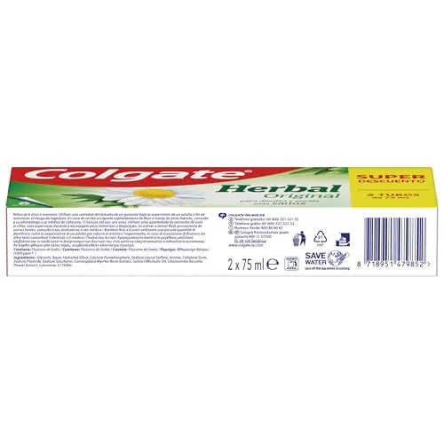Colgate ▫️ Pasta de dentes Herbal Original 2x75 ml 345001 2