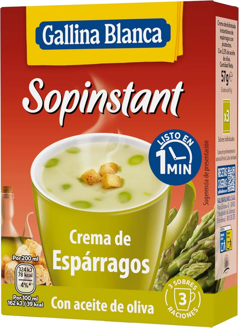 Gallina Blanca ▫️ · Sopinstant Creme de Espargos com Croutons