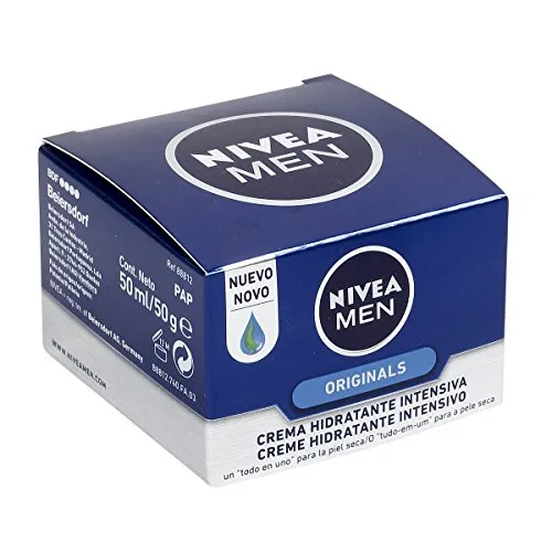 NIVEA MEN ▫️ Protege & Cuida Creme Hidratante Intensivo (1 x 50 ml), creme facial hidratante com aloé vera, creme para homens com pele muito seca, nutre e hidrata 2