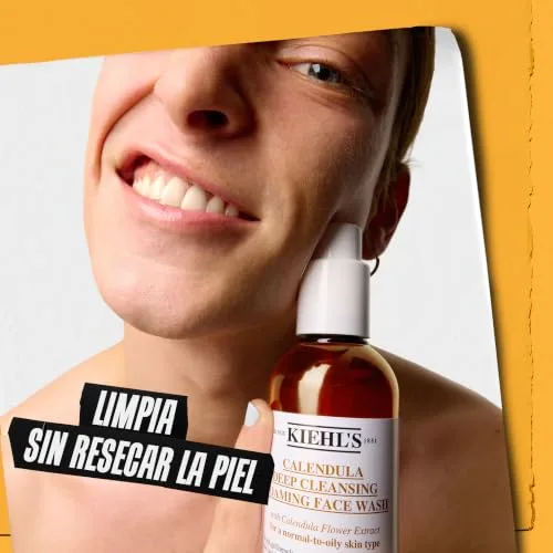 Kiehl's ▫️ Gel de limpeza facial espumante Calendula Deep Cleansing, 230 ml 4